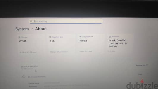 للبيع لاب توب hp workstation