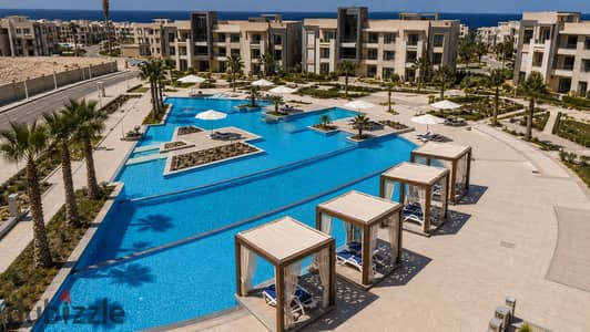 شاليه ريسيل للبيع ڤيو حمام سباحة ولاند سكيب في جايا GAIA رأس الحكمة Ras El Hekma الساحل الشمالي North Coast | تكملة أقساط