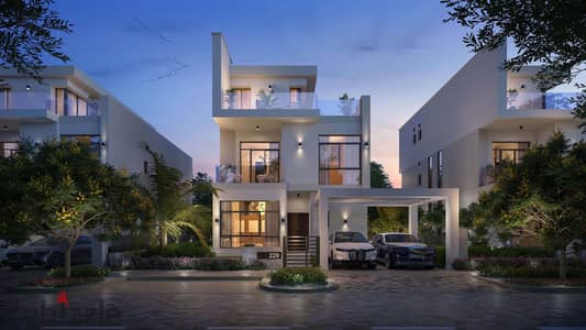 Standalone for sale at Saada, New Cairo, Lagoon view, Landscape view