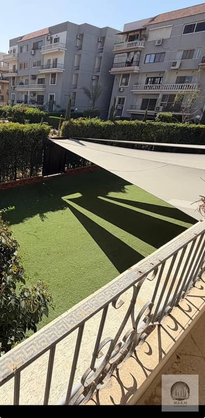 Apartment for rent in Palm Hills, Fifth Settlement, ground floor, 165 sq m with a 115 sq m garden, modern finishing, with kitchen and air conditioning
