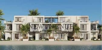 Fully finished Townhouse Corner without over on Lagoon view first launch for sale in Mar Bay North Coast developed by Al Marasem