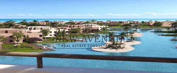 Fully finished Townhouse Middle first launch without over with lagoon view in Hacienda Waters North Coast Ras El Hekma developed by Palm Hills