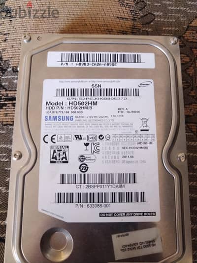 هارد 500gb hdd samsung