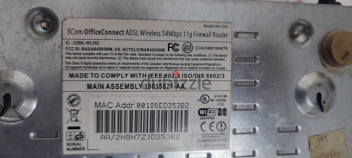 Router 3 com 2Antena wifi 3
