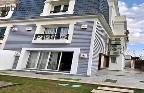 Fully finished iVilla with a garden for sale in Mountain View, located next to Hassan Allam Compound