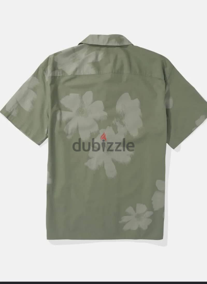 AE Floral Button-Up Poolside Shirt 1