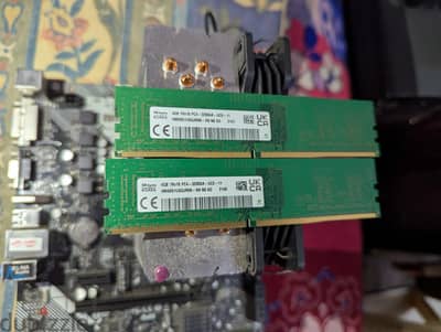 Ram : ddr4 8g 4 + 4 hynix 3200hz