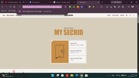 محفظة SECRID أصلية باللون الأسود مع زر إغلاقRFID ضد سرقة البيانات