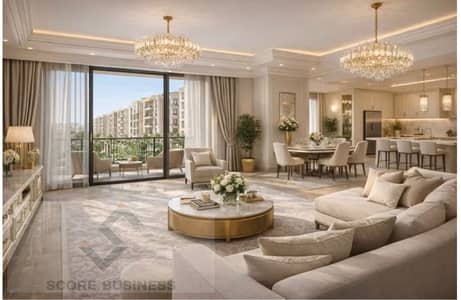 Fully furnished hotel apartment with complete finishing and air conditioning, immediate delivery with installments in the heart of New Cairo