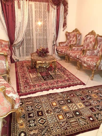 صالون كلاسيك ذهبي  للبيع خشب زان أحمر