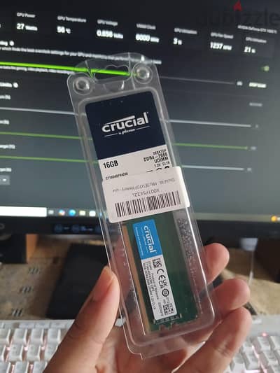 Ram Crucial 16GB DDR4 رامات - رامة
