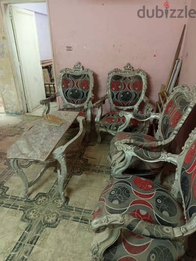 كراسي صالون بحاله جيده