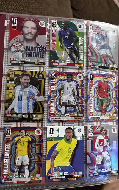 Fifa world cup adrenalyn XL cards Gold Messi And others