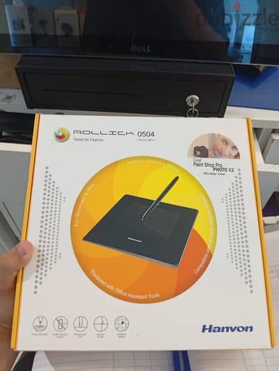 تابلت رسم  رقمي  Hanvon Rollick0504 بحاله ممتازة للازياء والجرافيك