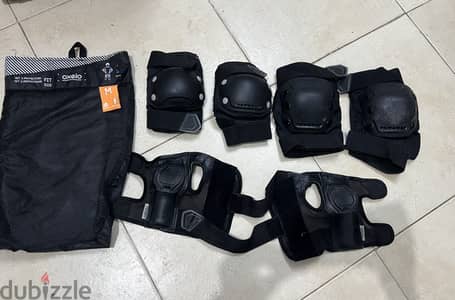 ادوات حماية من السكيت safety من (oxelo) Fit 500 (M) + كفر واقي للاسكيت