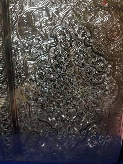 علبه مصحف فضه عيار 900 وزن 1000 واحد كيلو وصندوق خشبيه