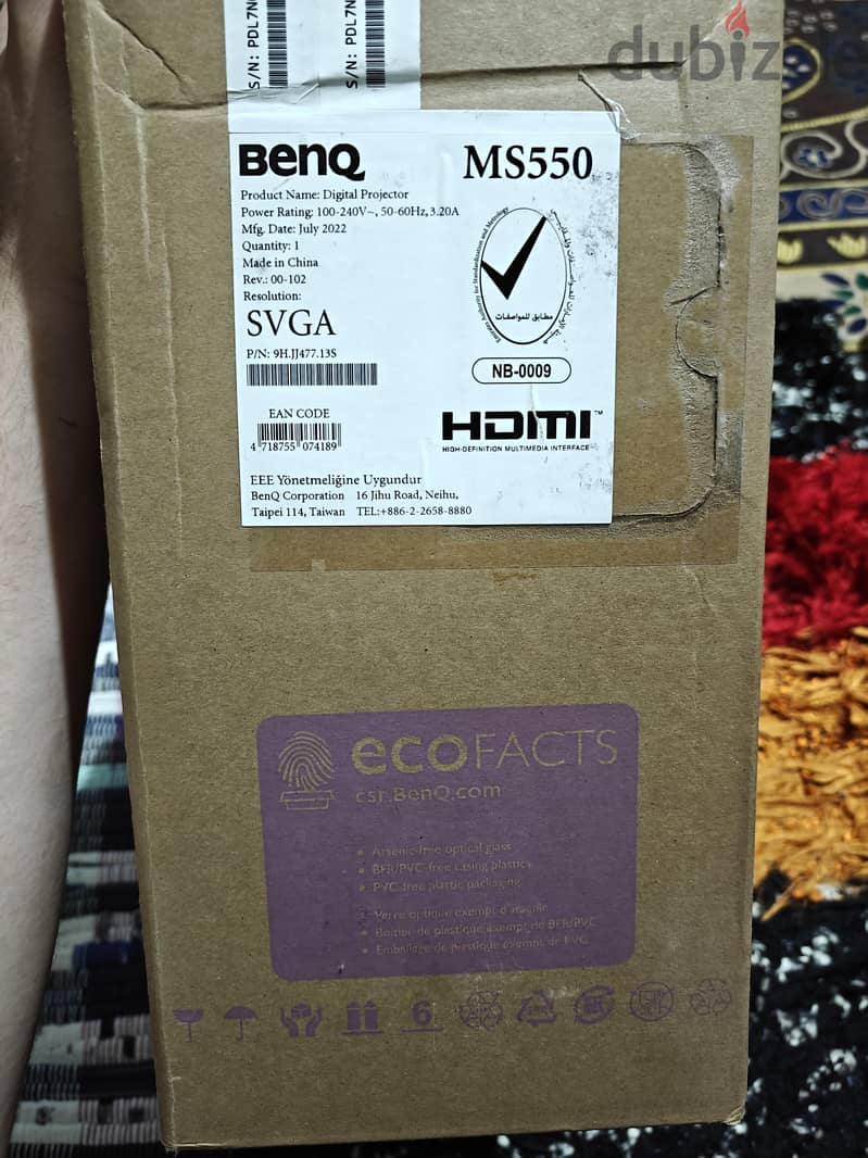 projector benq ms550 4