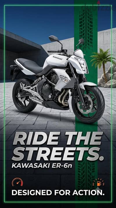Kawasaki ER-6N | حالة ممتازة | إضافات مميزة