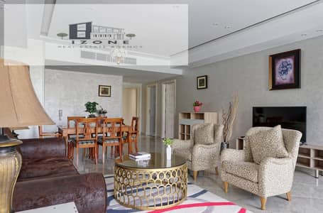 شقة للإيجار مفروشة بالكامل في Lake View Residence القاهرة الجديدة 200م 3 غرف نوم 2 حمام موقع مميز