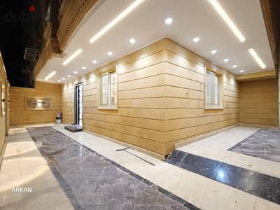 ارضى بحديقه 265 متر بحديقه كبيره مرتفعه عن الشارع،