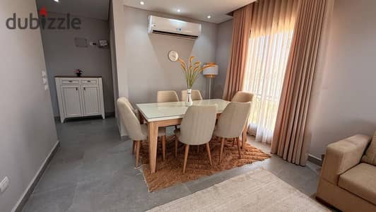 Furnished apartment for rent 167m first use in village west compound Sheikh Zayed