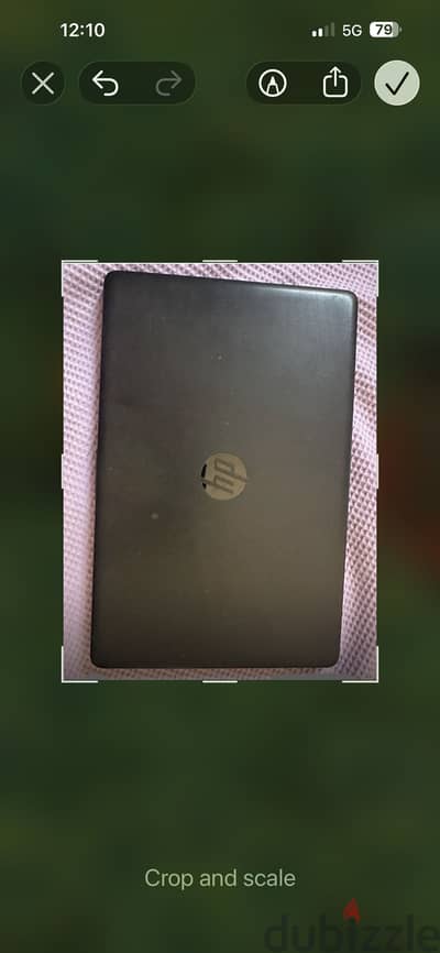 لأب توب Hp مستعمل بالشاحن بتاعه