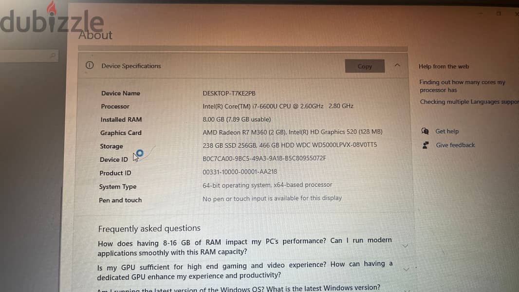 Dell latitude E5570 3