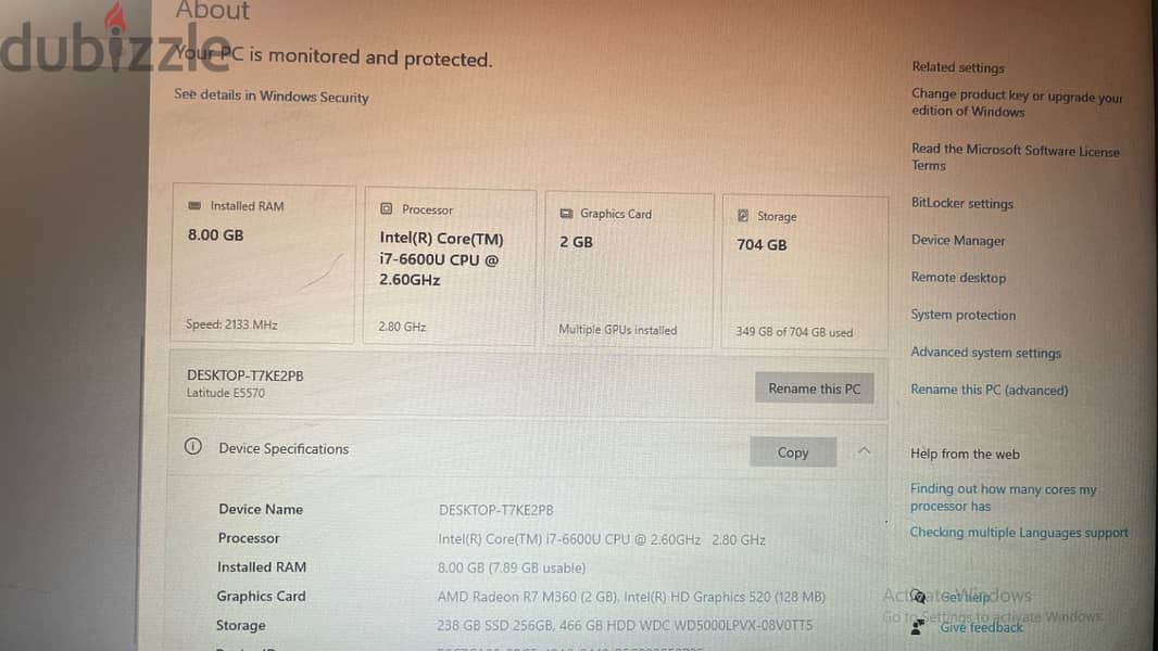 Dell latitude E5570 5