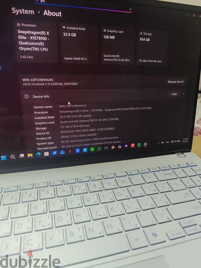 لابتوب  Asus model S5507Q notebook