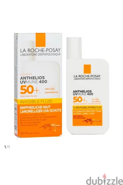 لاروش بوزيه أنثيليوس SPF 50 صن بلوك للوجه أصلي فرنسي الصنع