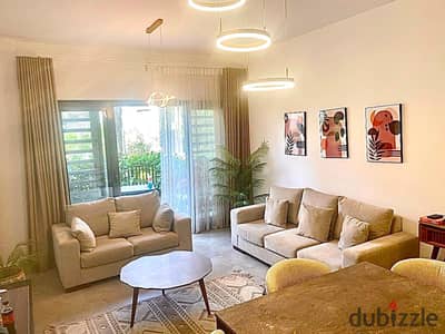فرصه للسكن الراقي شقه  فندقيه للايجارمفروش أرضي بجاردن  | وايد جاردن وبحيرات | فرصة مميزة في ارقي مراحل مدينتيmadinaty  في كومبوند Privado