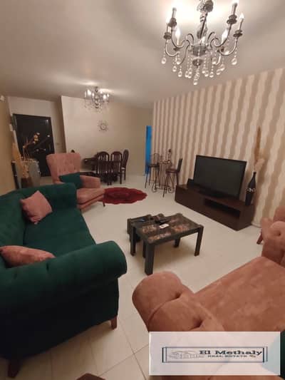A distinctive furnished apartment for rent in Al Rehab City, New Cairo.