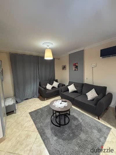 Studio for sale cash in Madinaty B7, area 64 sqm, furnished and equipped, wide garden view next to services Studio for sale cash in Madinaty B7, area 64 sqm, furnished and equipped, wide garden view next to services