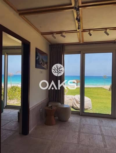 شالية 130م متشطب بالتكييفات sea view في الساحل الشمالي برايم لوكيشن بجاردن بالتقسيط علي 8 سنين