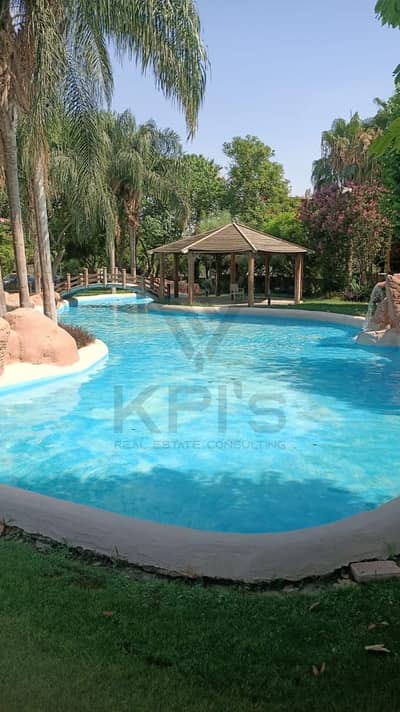 Villa for sale ultra-super-lux, Ready to Move, directly on Mohamed Naguib Axis, 450m, at lowest price in 5th Settlement