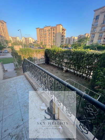 Luxury apartment for sale in Al Rehab, prime location near East Market. 92 sqm, 2 beds, 2 baths (1 master), ground floor with private garden. Great price.
