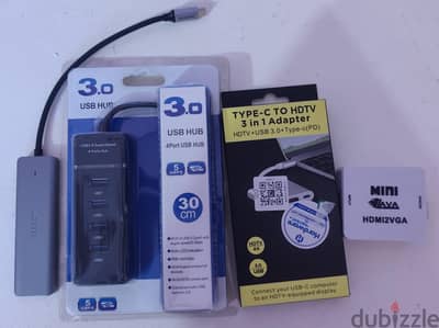 مجموعه USB HUB+ محول VGAالىHDMI