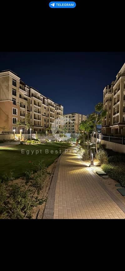 3-bedroom apartment with garden for sale in Mostakbal City, semi-finished, with a 1.5% down payment.