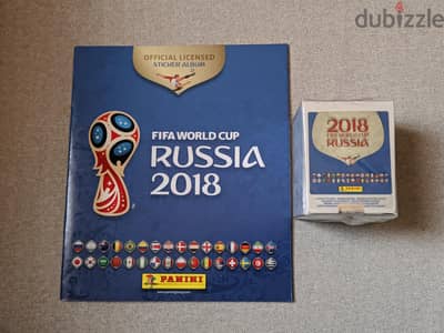 ألبوم كأس العالم روسيا ٢٠١٨ و علبة استيكرات كاملة