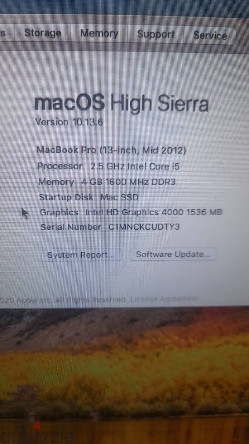 MacBook pro 13 2012 - CPU Core i5 2