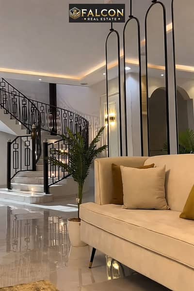 Hassan Allam Neighbors 3-Floor Villa for sale 35% discount in Creek Town Next to Swan Lake