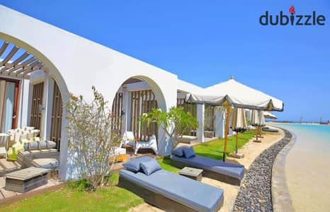 شاليه للبيع اوبن فيو علي البحر متشطب بالكامل بالتكيفات والمطبخ ب هاسيندا الساحل الشمالي Hacienda دقايق من مراسي والمطار