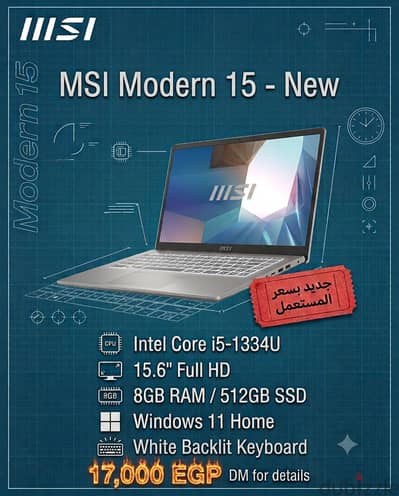 MSI Modern 15 Laptop