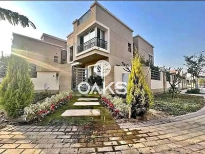 Standalone villa for immediate handover by Madinet Masr, located in the  Taj City compound directly on Suez Road—opposite Cairo International Airport.