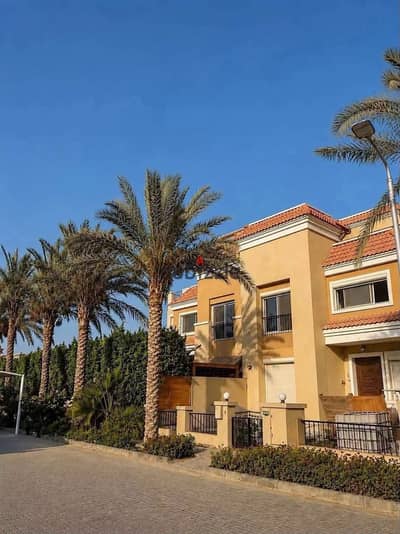Middle villa, 4 bedrooms, prime location, ready for immediate occupancy, at a bargain price, for sale in Saray Sur compound, Madinaty.