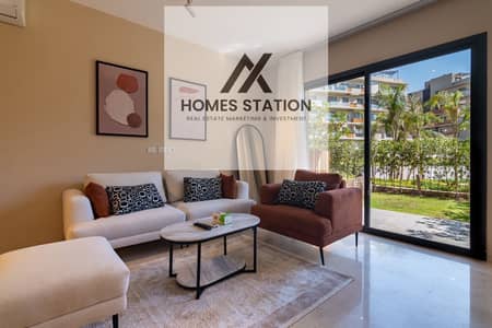 Ultra Super Lux Furnished Apartment with Garden for Rent in SODIC Villette V Residence, New Cairo