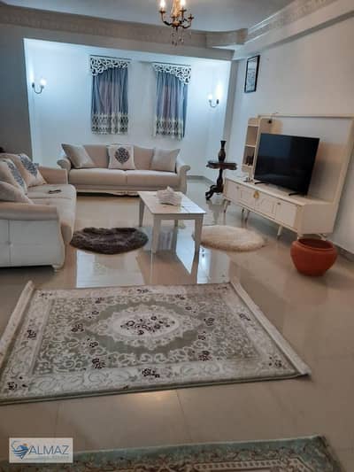 Furnished 270 sqm apartment for rent in Al Banafseg 8 Villas, First Settlement, near Waterway Compound and North 90th Street.