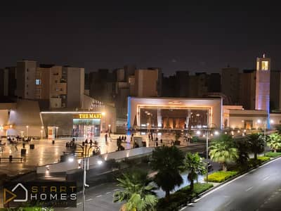 Furnished 105-square-meter, two-bedroom apartment for rent in Madinaty (B8), featuring an open view facing north and situated directly
