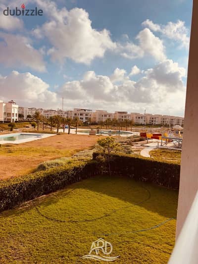 Chalet For Rent in Amwaj North Coast Dire pool view