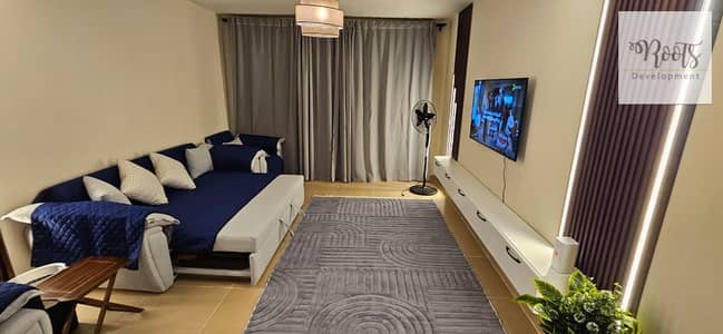 للايجار شاليه موقع مميز جدا علي الاجوون مباشرة مفروش بالكامل في أزها العين السخنة For Rent Chalet in Very Prime Location, Lagoon View, Fully Furnished